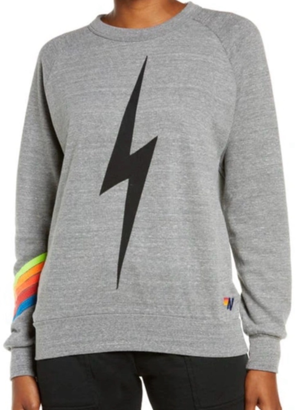 AVIATOR NATION BOLT STITCH CHEVRON CREW SWEATSHIRT - Picture 5 of 5